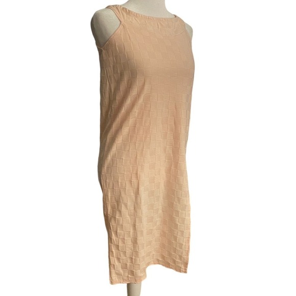 Urban Outfitters Shift Mini Dress Sleeveless Side Slit Coral Pink Size Small - Picture 3 of 8